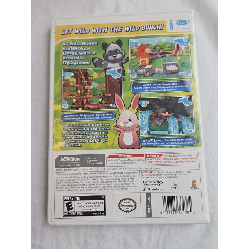 Activision Zhu Zhu Pets: Featuring the Wild Bunch Nintendo Wii Action Multiplay… - Picture 2 of 3